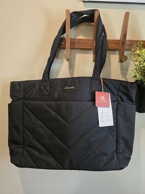 🔥 Loveyook Black Quilted Everyday Tote